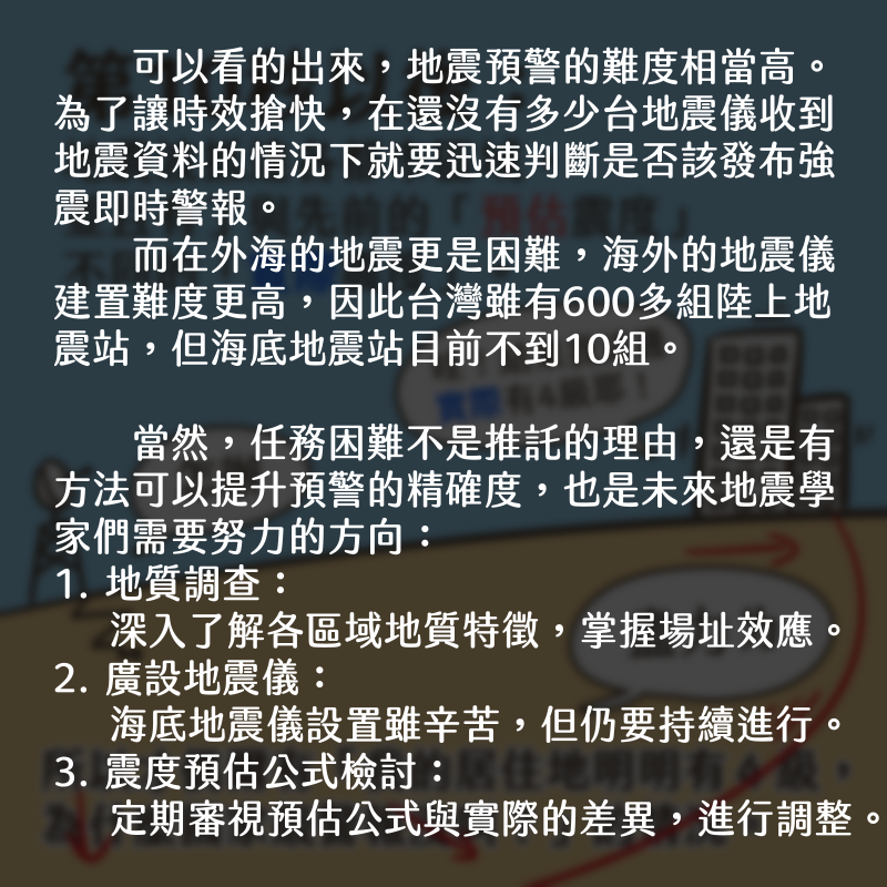 地震警報的精確度仍有待提升。（圖／取自PTT）