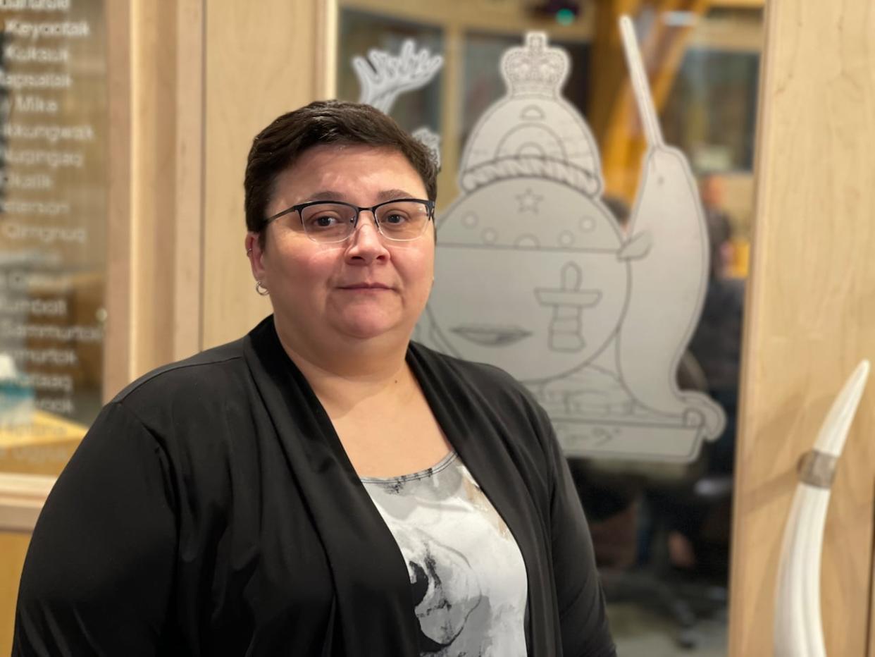 Tununiq MLA Karen Nutarak, pictured in the Nunavut Legislative Assembly in March. On Tuesday, Premier P.J. Akeeagok announced that Nutarak had resigned from cabinet for personal reasons.  (Nick Murray/CBC News - image credit)