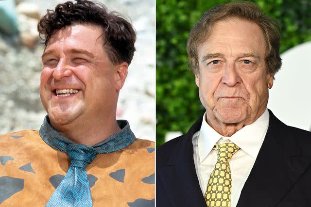 <p>Universal/Getty; Stephane Cardinale - Corbis/Corbis via Getty</p> John Goodman in 1994's 'The Flintstones' and in 2023