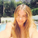 <br><b>Sofia Vergara:</b>The newly wed Vergara posted this makeup free selfie while in the pool in June.