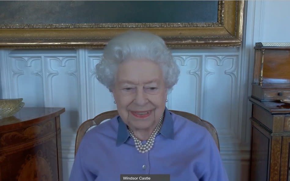 The Queen speaks to the Royal Life Saving Society - Buckingham Palace