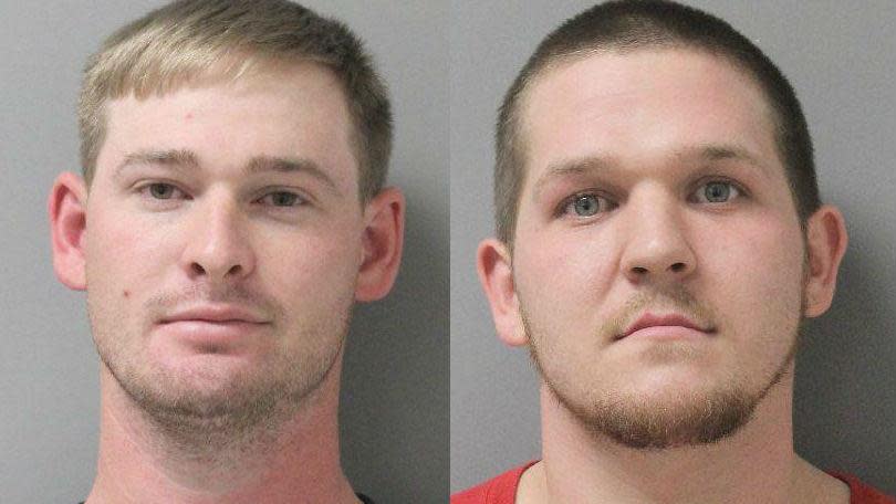 Dylan Reynolds (L) and Michael Walters (R) of Louisiana were charged with hate crimes after they terrorized a black woman at Walmart. (Photo: <span>Ouachita Correctional Center </span>)