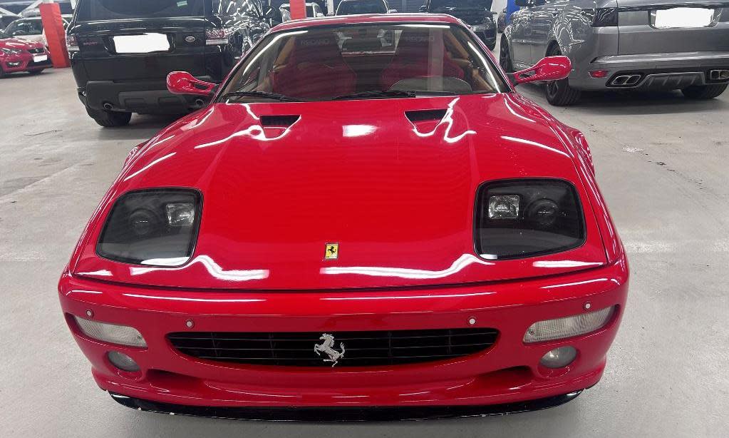 <span>Gerhard Berger’s F512M Testarossa was recovered in London after a tipoff from Ferrari.</span><span>Photograph: Metropolitan Police/PA</span>
