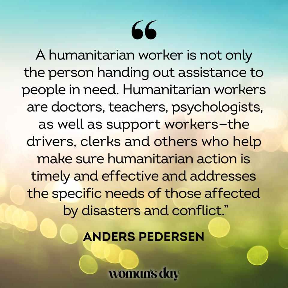 humanitarian day quotes anders pedersen