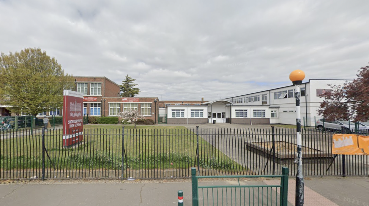 A boy has died after he collapsed at Shoeburyness High School in Essex. (Google)