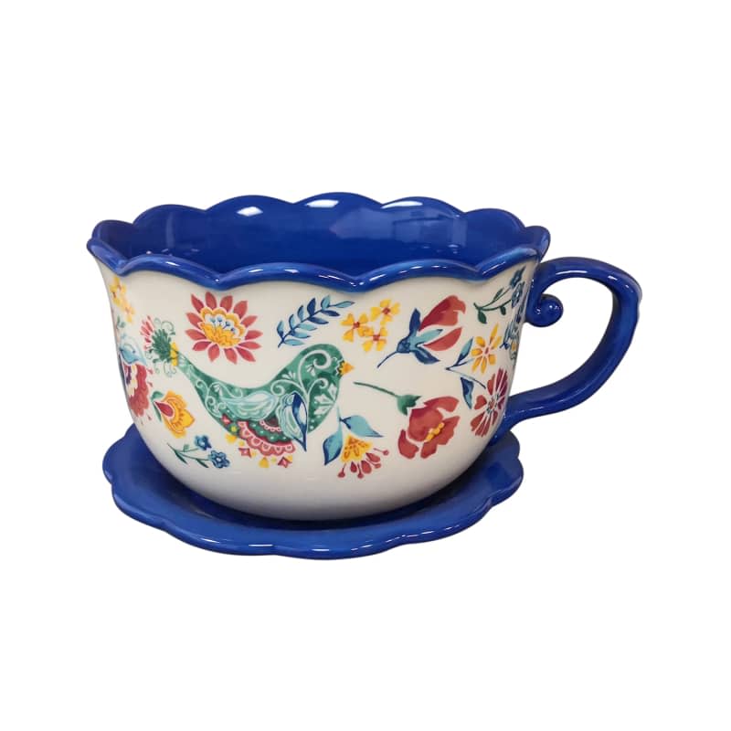 The Pioneer Woman Teapcup Planter Mazie, 10 in