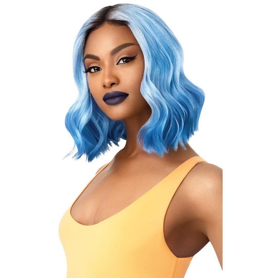 6) Color Bomb Synthetic Swiss Lace Front Wig