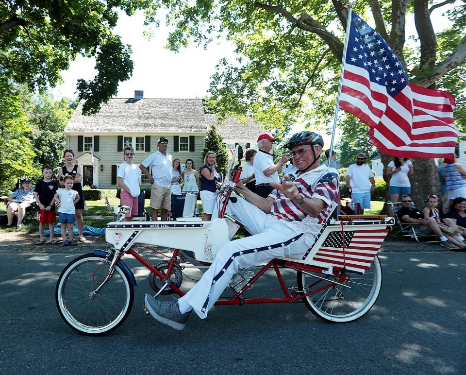 Hingham's annual Fourth of July parade is shown in this file photo.