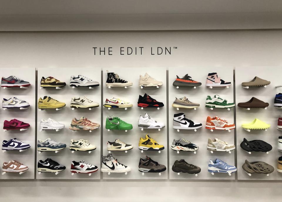 
A selection of rare sneakers on sale at The Edit LDN