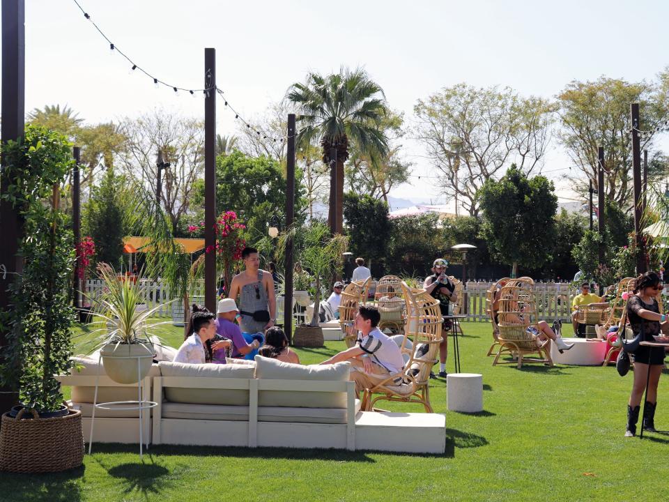 coachella VIP rose garden