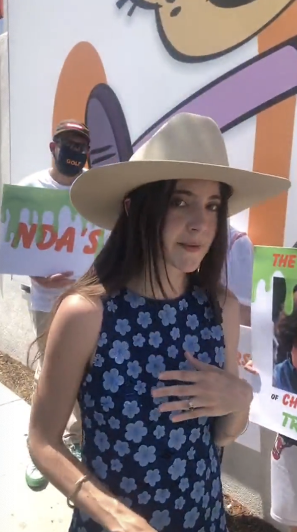 close up of alexa at the protest