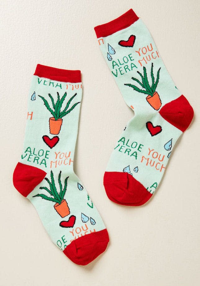 Modcloth Succulent Crush Socks