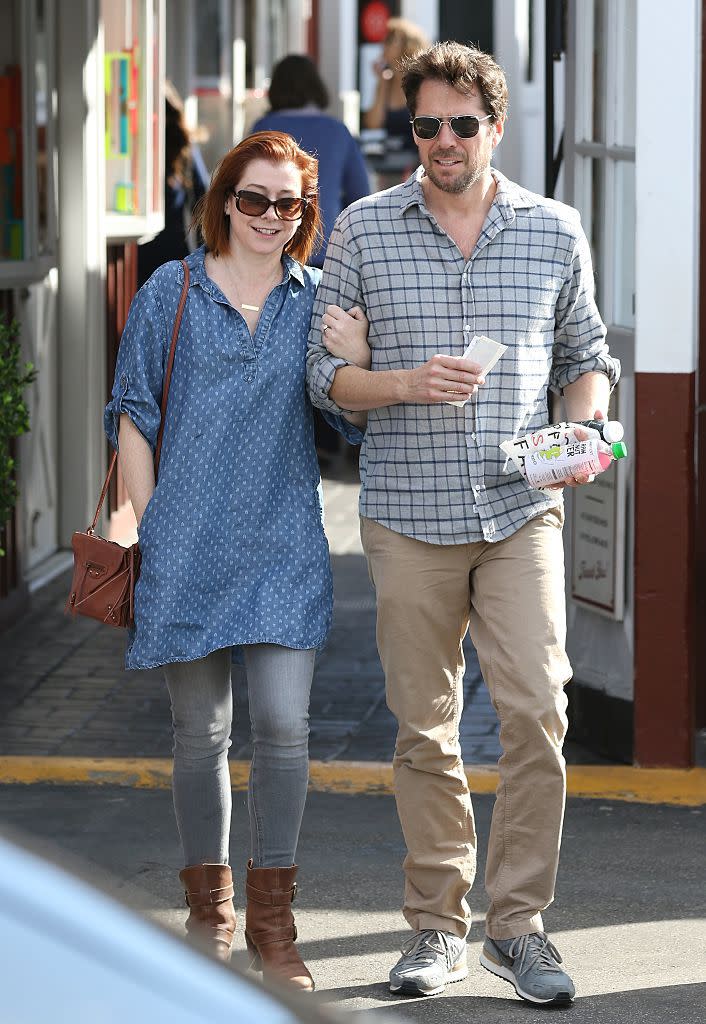 Alyson Hannigan and Alexis Denisof