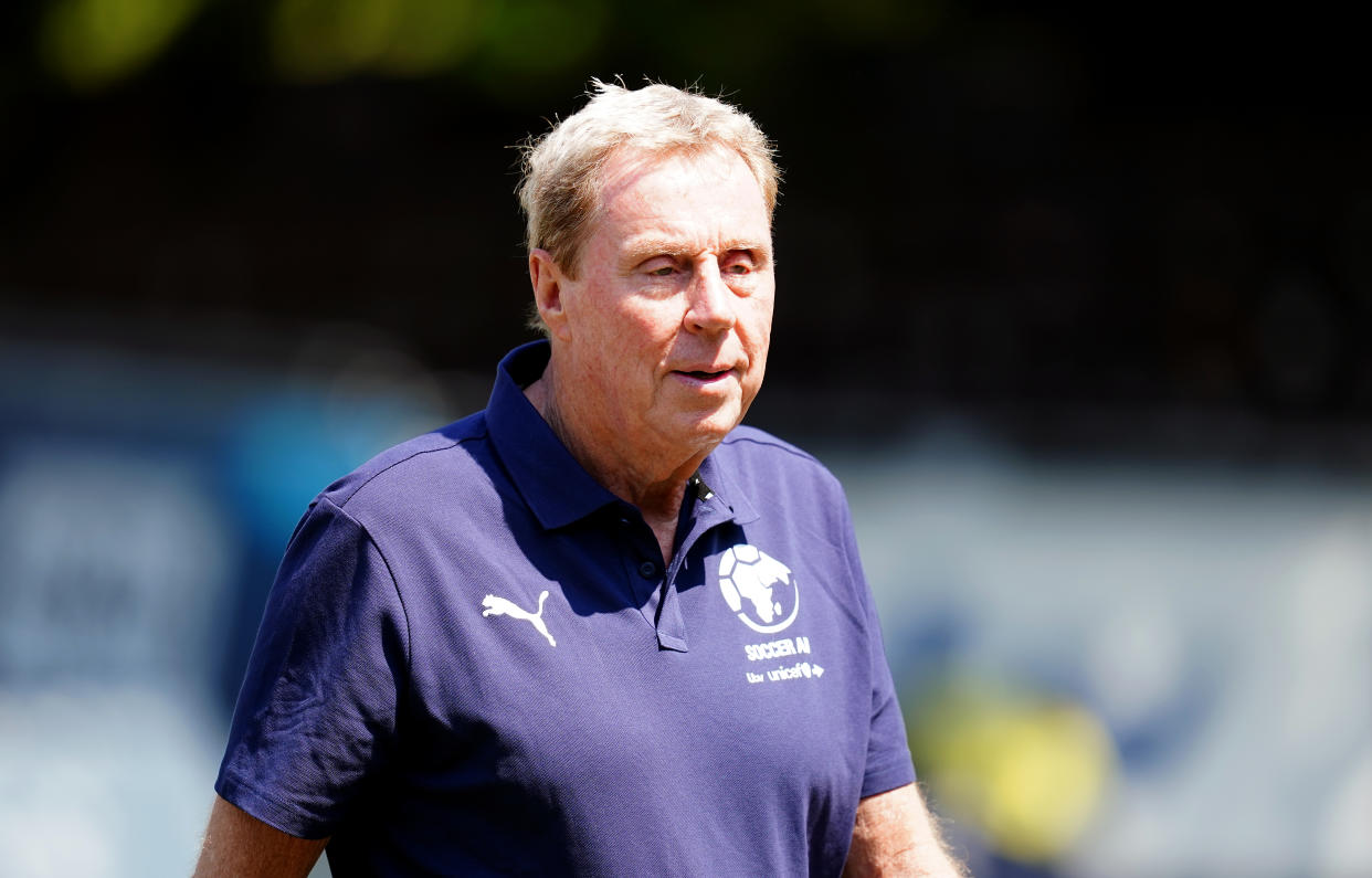 England manager Harry Redknapp during a training session at Champneys Tring ahead of the Soccer Aid for UNICEF 2023 match on Sunday. Picture date: Thursday June 8, 2023. (Photo by David Davies/PA Images via Getty Images)