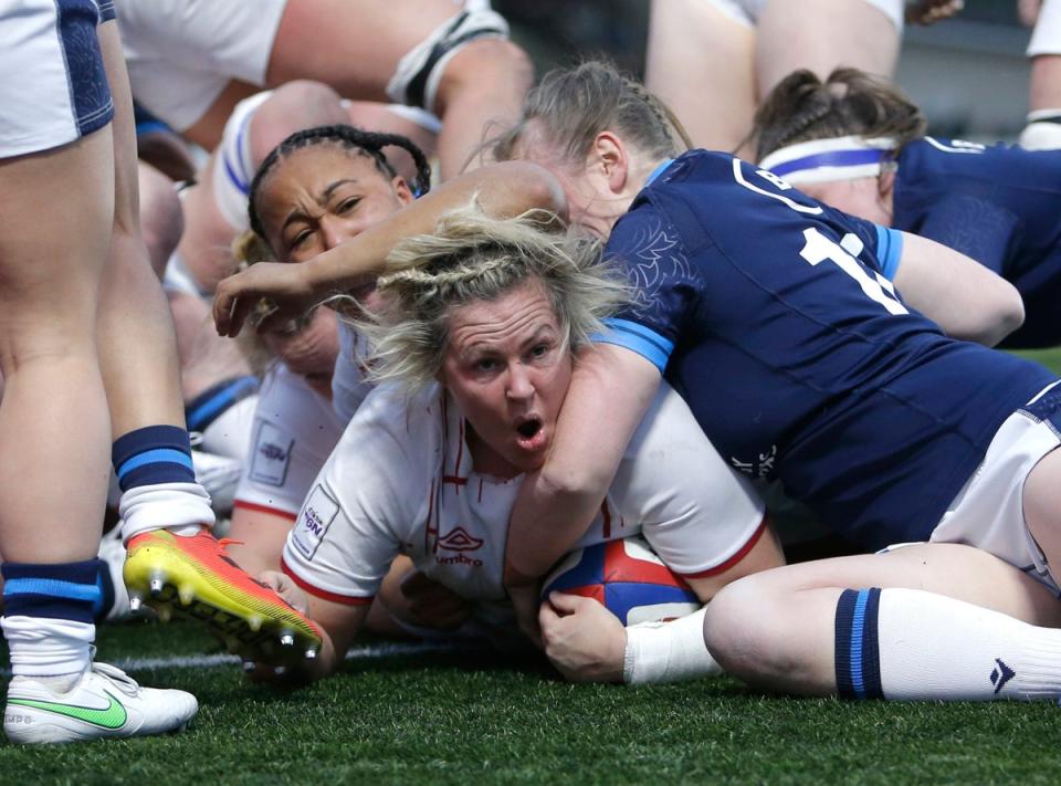 England got their Women’s Six Nations campaign off to the perfect start with a big win over Scotland  (PA)