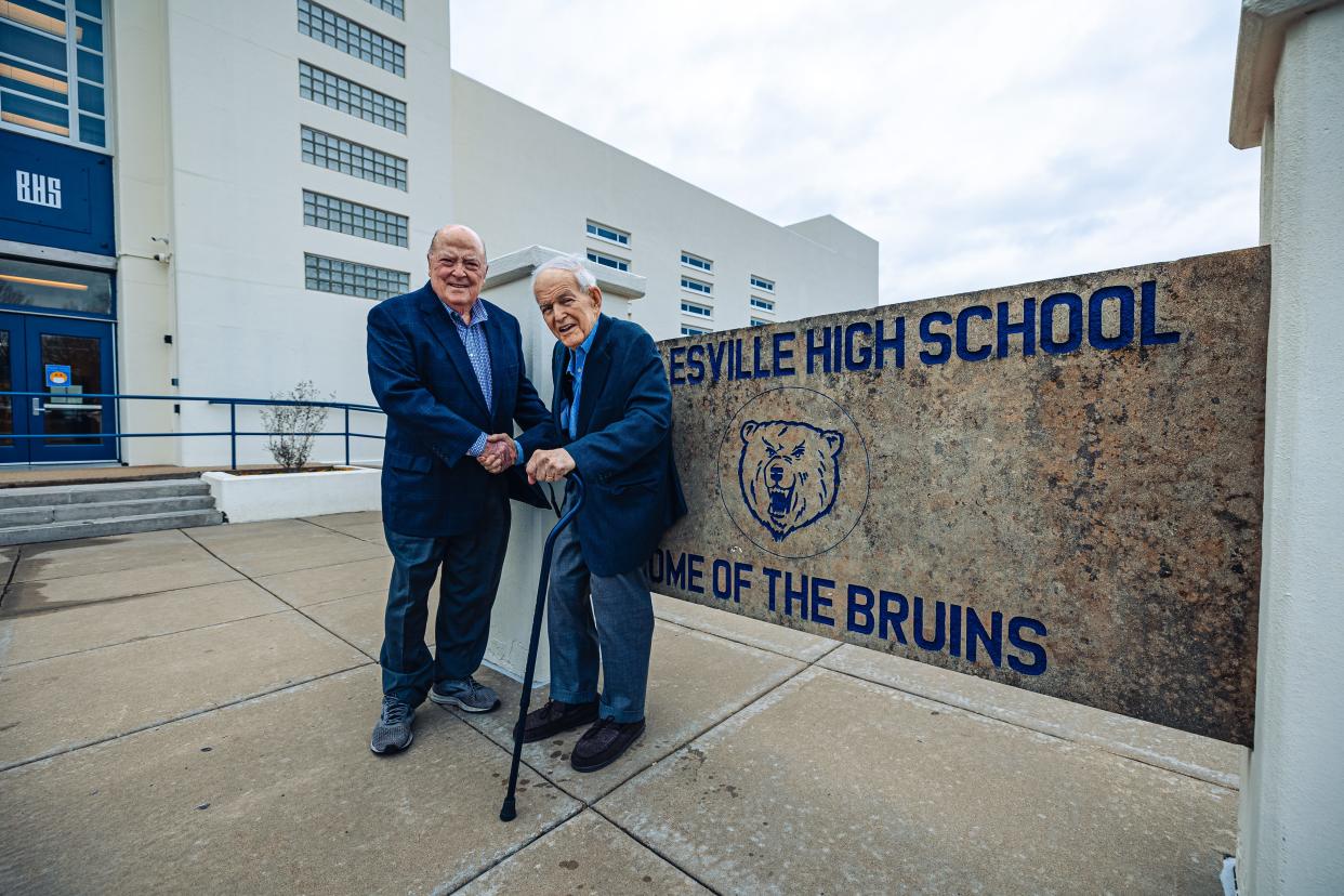 Bartlesville Education Promise co-founders Martin Garber, left, and Ginger Griffin