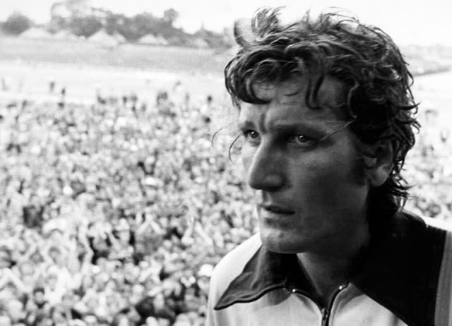 Willis in the pavilion at Headingley after he bowled England to victory over Australia in the third Cornhill Test match of the 1981 Ashes 