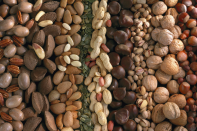 <p>We should be eating an optimal of five 28g servings of nuts and seeds per week.<br> (Picture: Rex) </p>