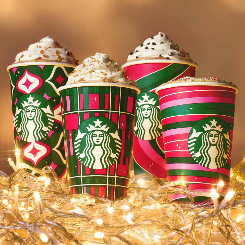 Starbucks Holiday Cups 2023 Heres What They Look Like And Whats On The Menu 5002