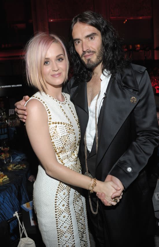 Katy Perry con Russell Brand