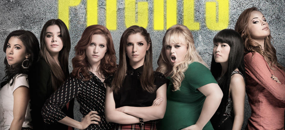 Directed by Elizabeth Banks • Written by Kay Cannon <br> <br> Starring Anna Kendrick, Skylar Astin, Rebel Wilson, Brittany Snow, Ester Dean, Anna Camp and Hailee Steinfeld <br> <br> <strong>What to expect:</strong> The Barden Bellas are taking their act global, competing in a worldwide competition that no American group has ever won. If the trailers are reliable, prepare to hear "Before He Cheats," "Bootylicious," "Wrecking Ball" and “Run the World (Girls)"  Don't miss it: <a href="http://www.people.com/article/rebel-wilson-confirms-pitch-perfect-3" target="_blank">"Pitch Perfect 3" is already warming up</a>. [<a href="https://www.youtube.com/watch?v=6bh4mvJ5jUg" target="_blank">Trailer</a>]