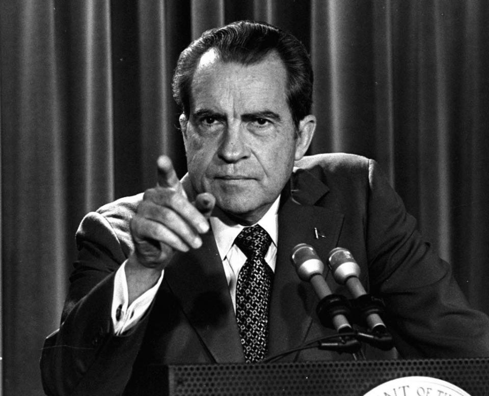 The process to impeach President Richard Nixon was underway when, faced with almost certain removal from office for his involvement in the Watergate scandal, he resigned. That was August of 1974.