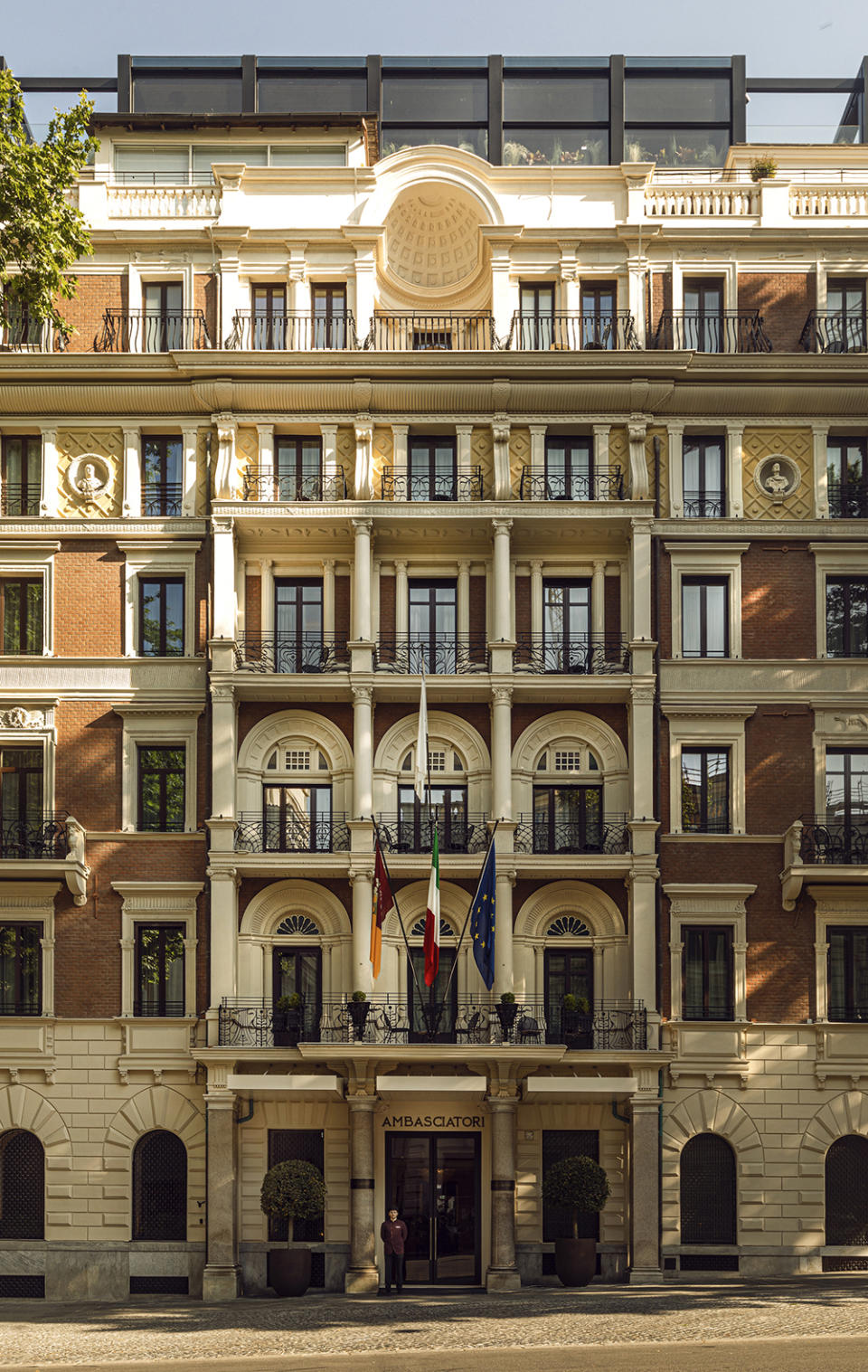 The exterior of the InterContinental Rome Ambasciatori Palace