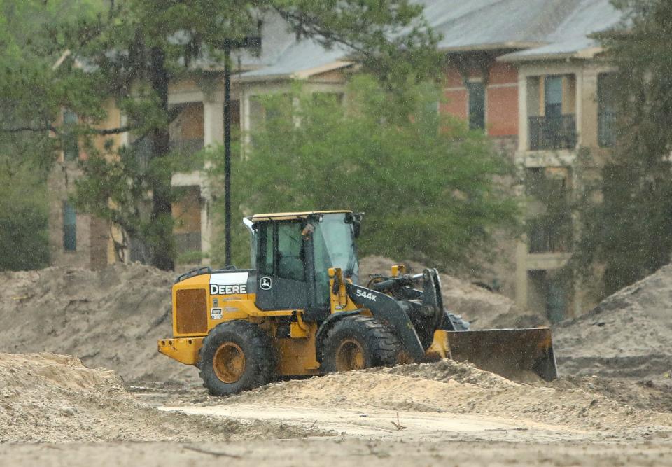 Construction equipment at the site of the soon to be Mason Apartments off NW 20th Ave. in Gainesville, March 10, 2022.