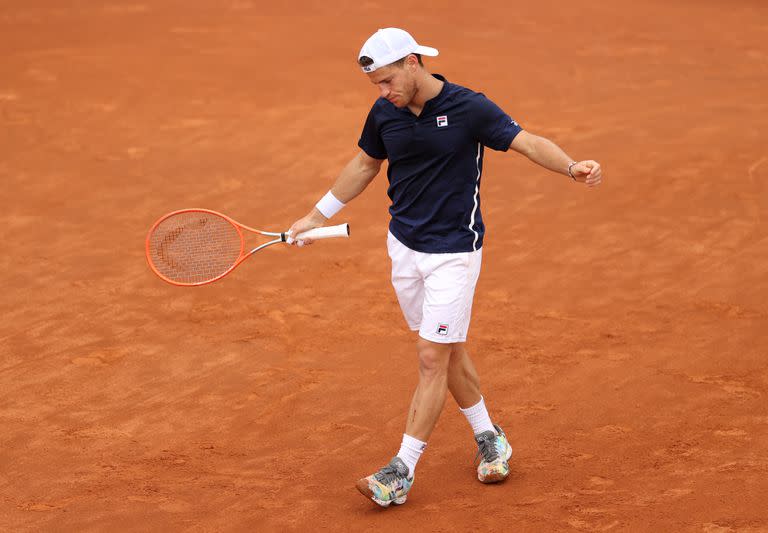 Diego Schwartzman debutó en la segunda ronda de Roma, donde en 2020 había llegado a la final, y perdió con el canadiense Félix Auger-Aliassime.