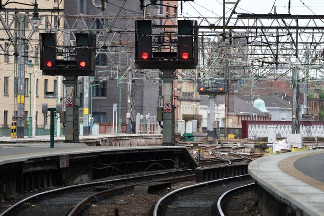 Glasgow Central Station (Andrew Milligan/PA)