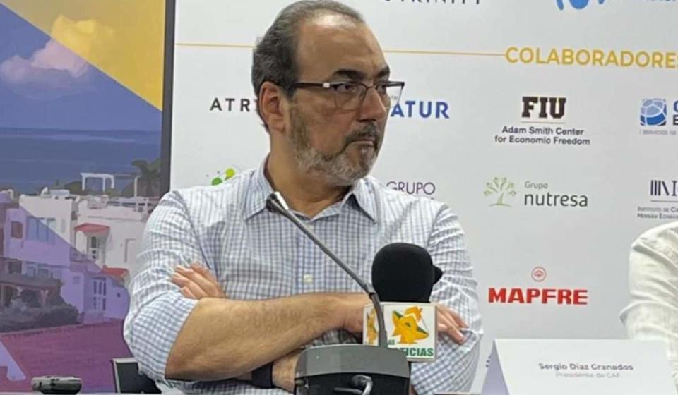 Sergio Díaz Granados, presidente de la CAF, durante el VII Congreso Iberoamericano Ceapi. Foto: Valora Analitik