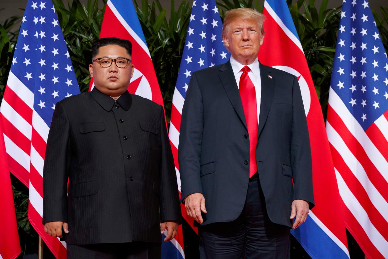 Donald Trump and Kim Jong Un in 2018.