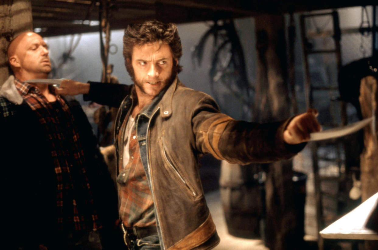 Hugh Jackman unleashes Wolverine’s claws for the first time in 2000′s X-Men (Photo:  20th Century Fox Film Corp. All rights reserved. Courtesy: Everett Collection)