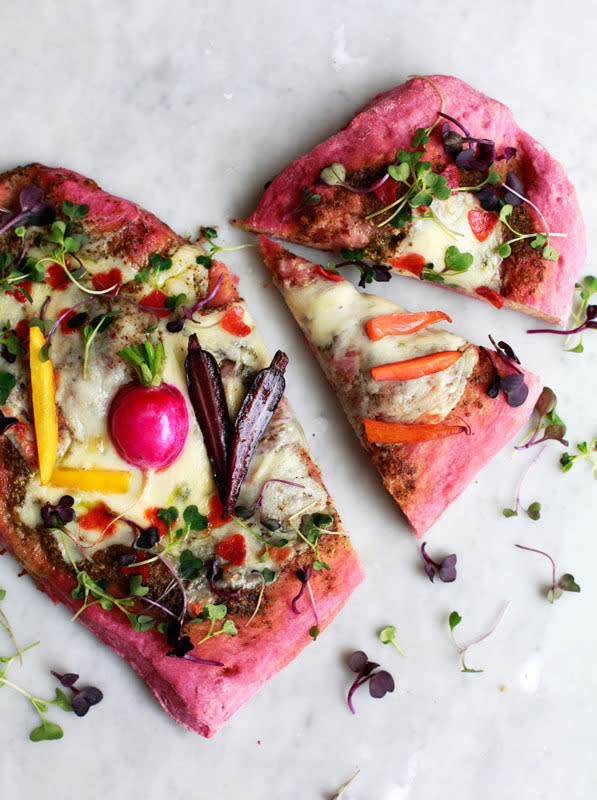 How to Make a Heart-Shaped Beet Crust Pizza for Valentine’s Day