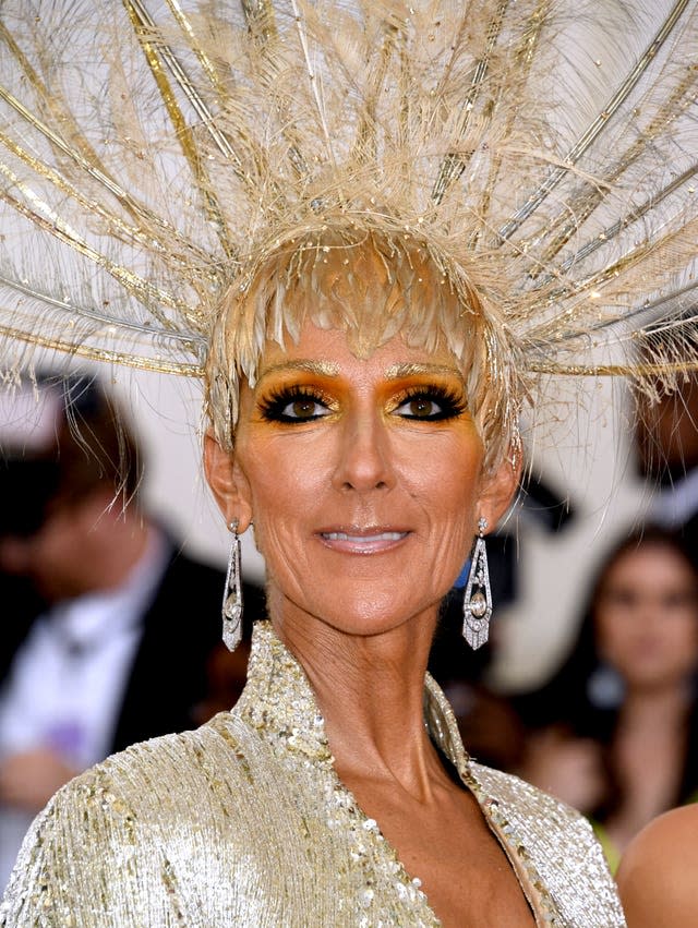 Celine Dion dressed up for the Met Gala in 2019