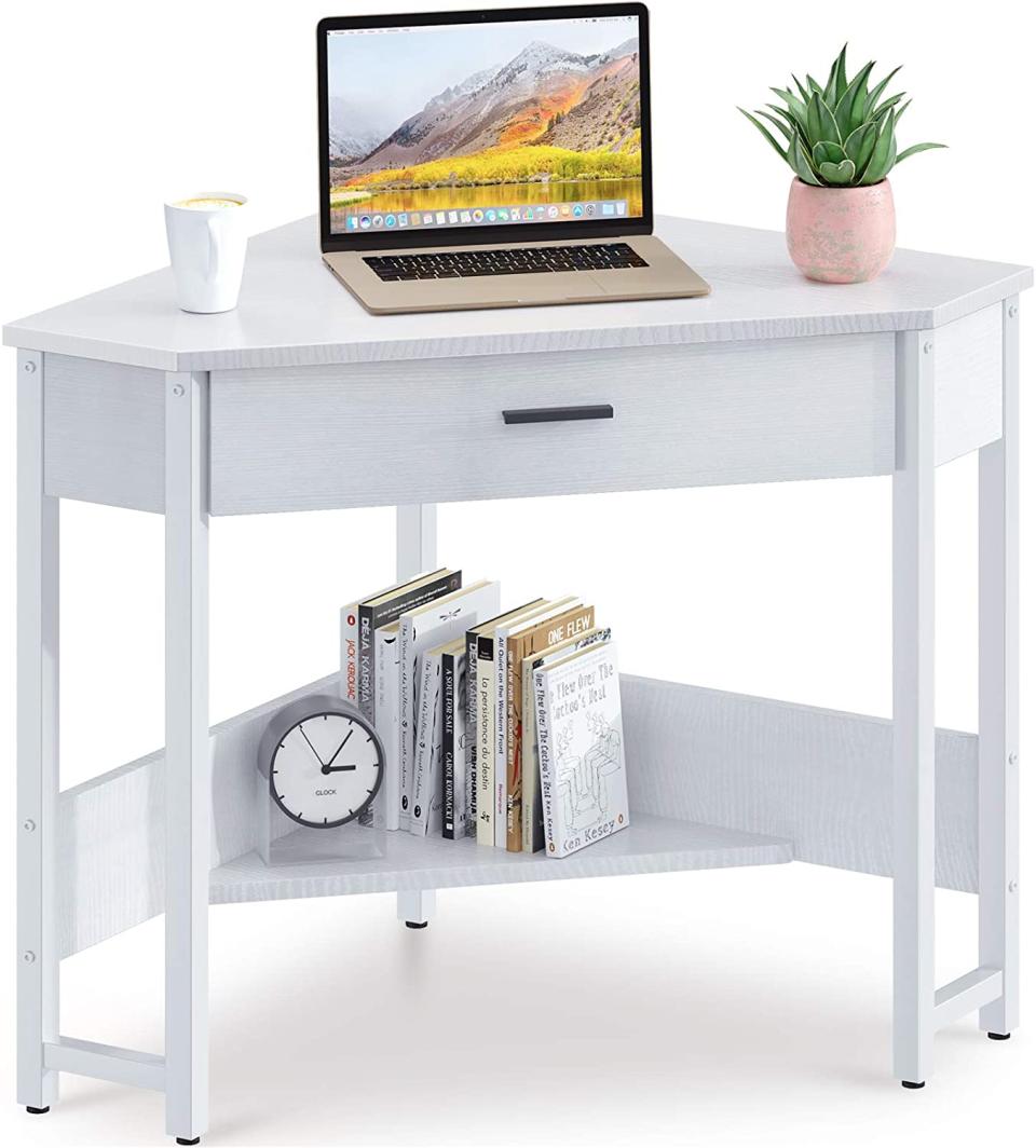 ODK Corner Computer Desk with Drawer