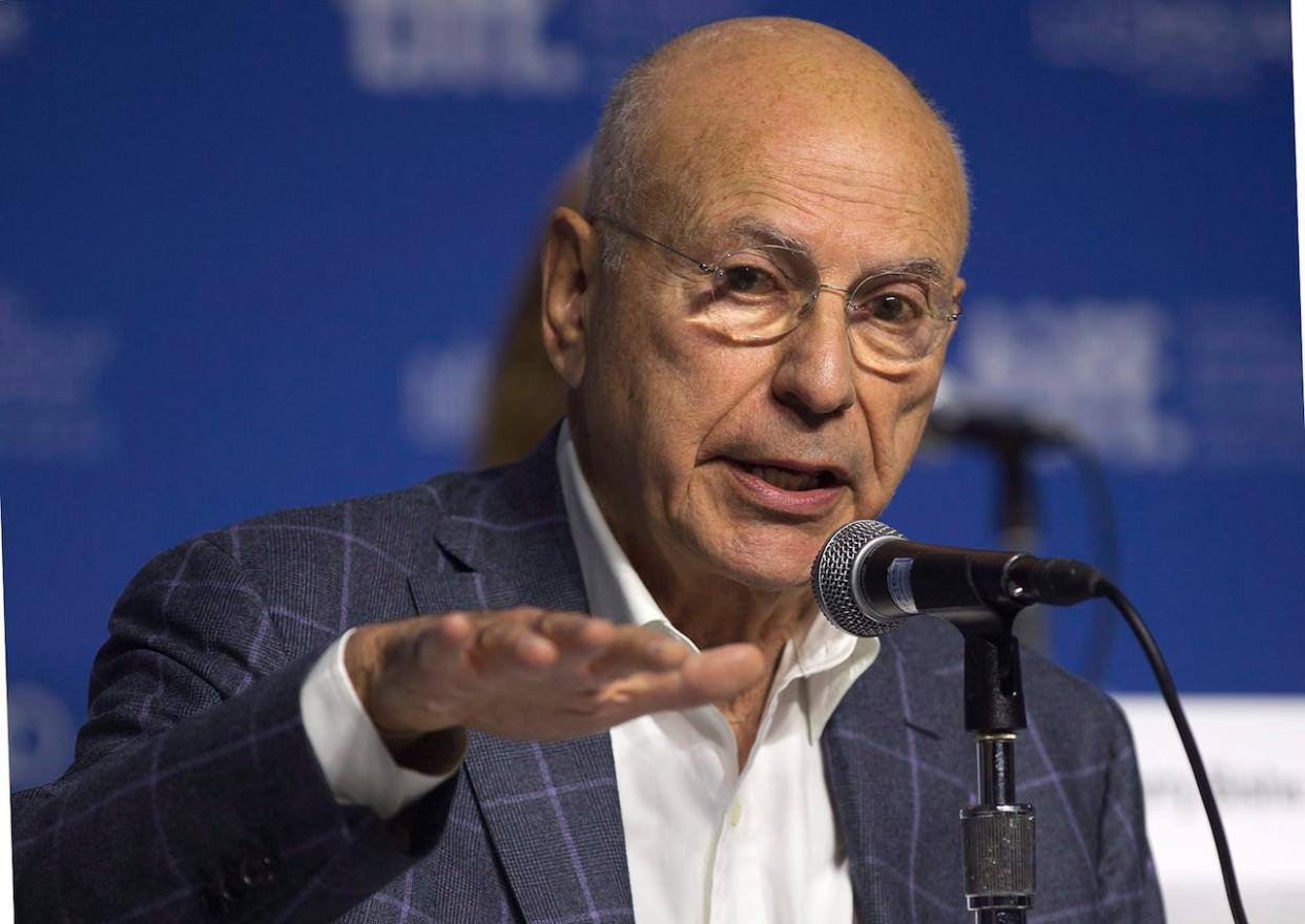 Actor Alan Arkin speaks during a news conference for the movie Argo at the 2012 Toronto International Film Festival on Sept. 8, 2012. (Michelle Siu/The Associated Press - image credit)