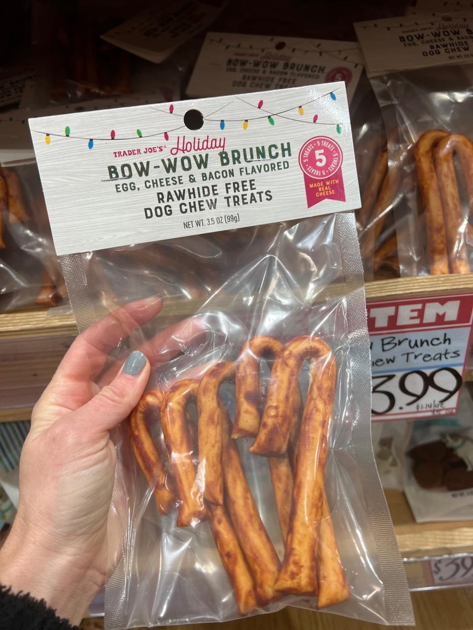 Bow-Wow Brunch Egg, Cheese & Bacon Flavored Rawhide Free Dog Chew Treats