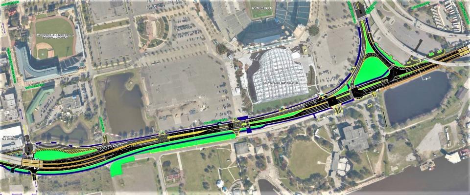 The final design for Gator Bowl Boulevard.