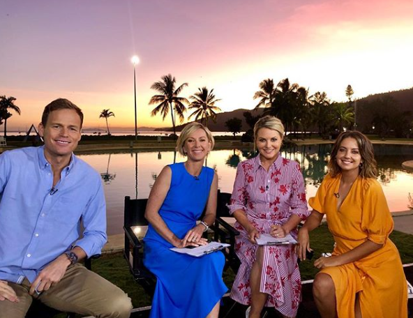 The Today lineup as of April 2019: co-hosts Deborah Knight and Georgie Gardner with Tom Steinfort and Brooke Boney. Photo: Instagram/thetodayshow.