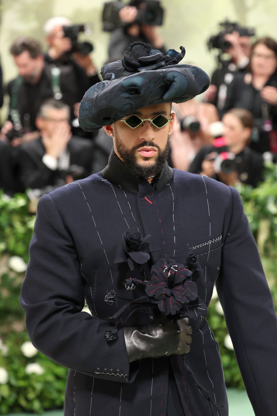 new york, new york may 06 bad bunny attends the 2024 met gala celebrating sleeping beauties reawakening fashion at the metropolitan museum of art on may 06, 2024 in new york city photo by aliah andersongetty images