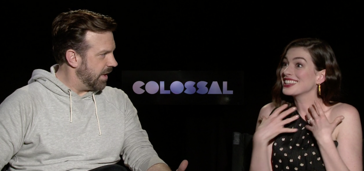 Jason Sudeikis and Anne Hathaway have some great ideas for what their inner monsters would look like. (Photo: Yahoo Movies)