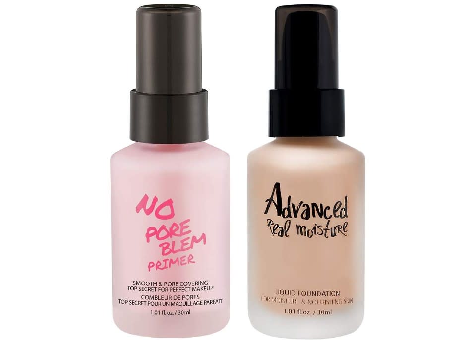 No Pore Blem Primer + Advanced Real Moisture Liquid Foundation. (Image via Amazon)