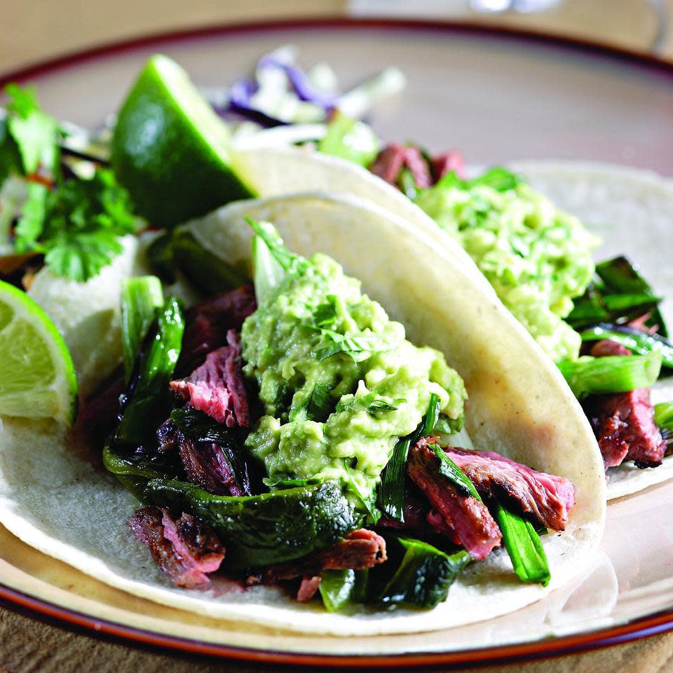 Poblano & Skirt Steak Fajitas