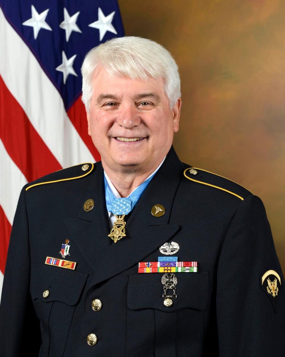 James C. McCloughan, a recipient of the Congressional Medal of Honor, will be giving an online talk at Finger Lakes Community College on Nov. 17.