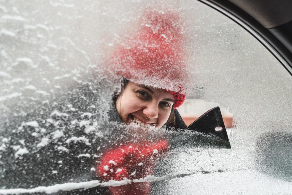 If there is no snow brush/ice scraper combo in your car, rectify that ASAP.