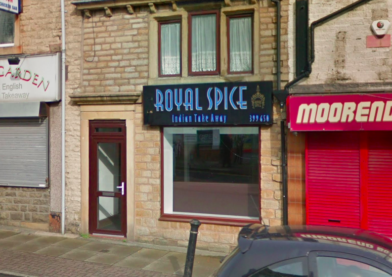 <em>Megan ate food from the Royal Spice takeaway in Oswaldtwistle, Lancashire (Google)</em>