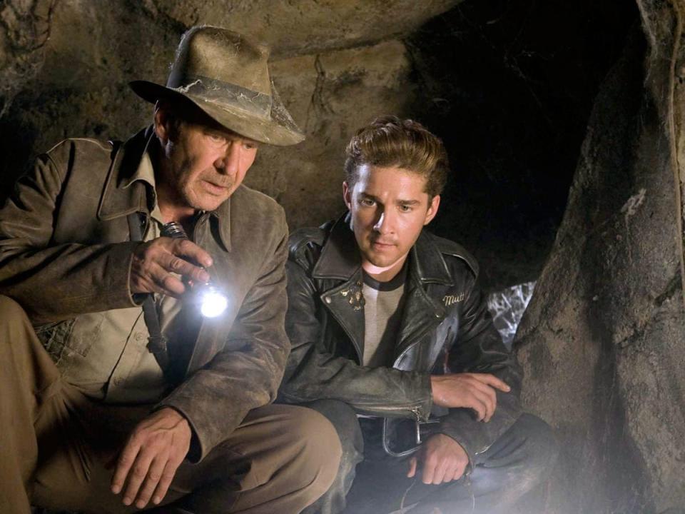 Harrison Ford and Shia LaBeouf in "Indiana Jones and the Kingdom of the Crystal Skull" (2008).