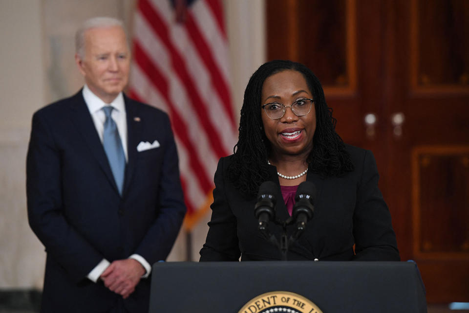 Judge Ketanji Brown Jackson and President Joe Biden