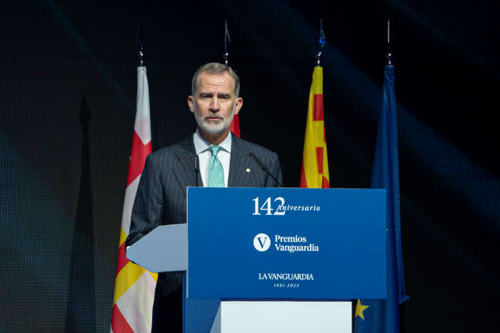 Intervención del Rey en los premios La Vanguardia